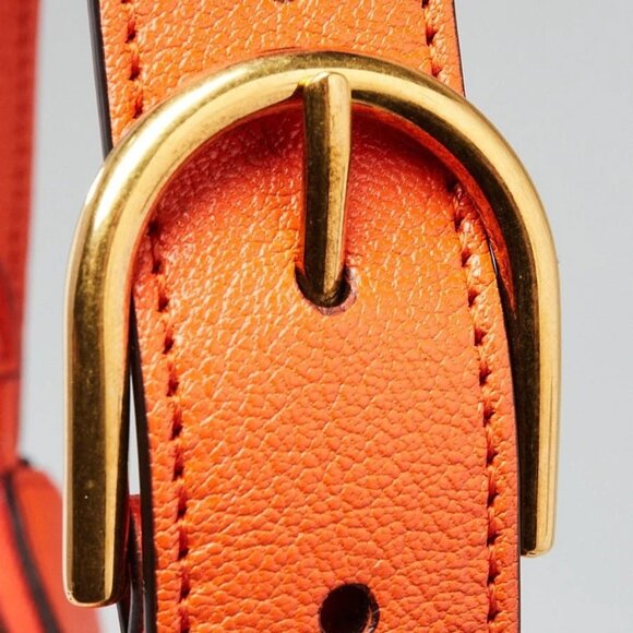 Gucci Orange Leather Double G Aphrodite Mini Shoulder Bag - Picture 11 of 12